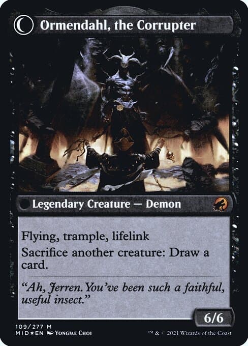 Jerren, Corrupted Bishop // Ormendahl, the Corrupter