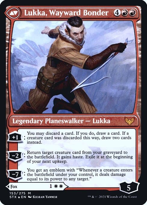 Mila, Crafty Companion // Lukka, Wayward Bonder