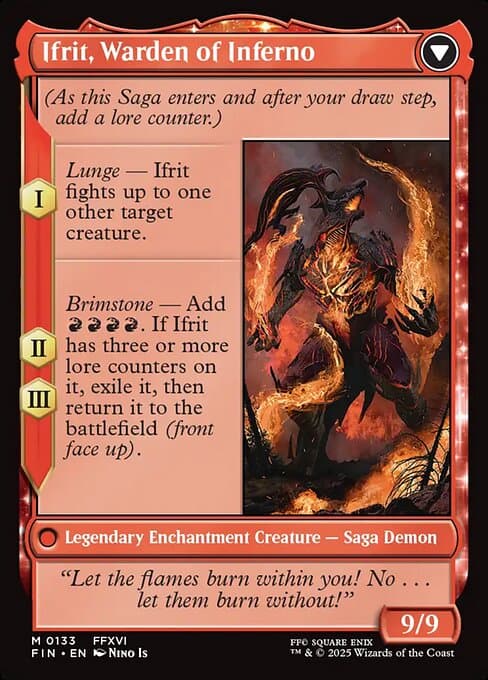 Clive, Ifrit's Dominant // Ifrit, Warden of Inferno