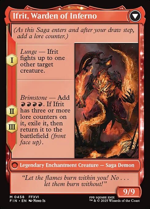 Clive, Ifrit's Dominant // Ifrit, Warden of Inferno