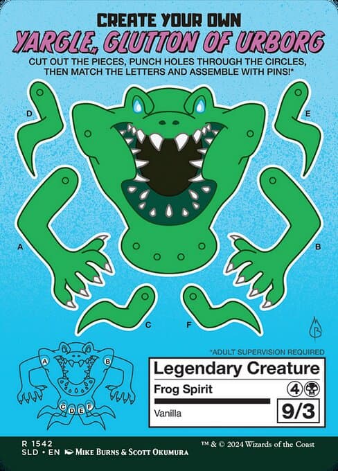 Yargle, Glutton of Urborg // Yargle, Glutton of Urborg