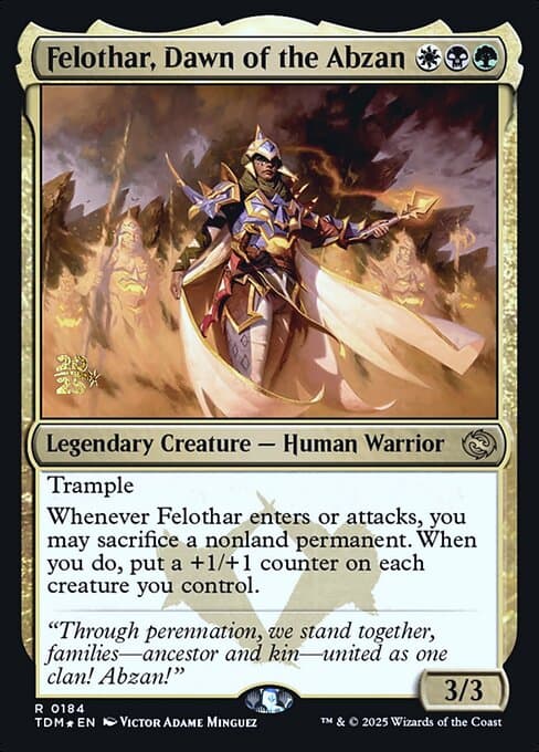 Felothar, Dawn of the Abzan