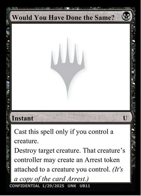 Would You Have Done the Same?