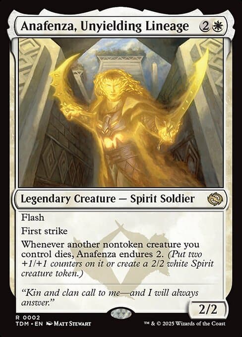 Anafenza, Unyielding Lineage