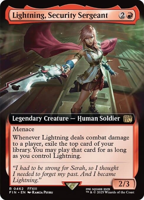 Lightning, Security Sergeant