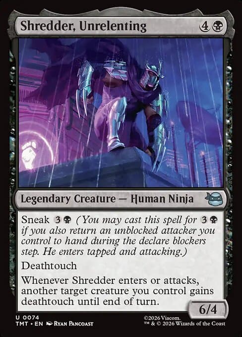 Shredder, Unrelenting