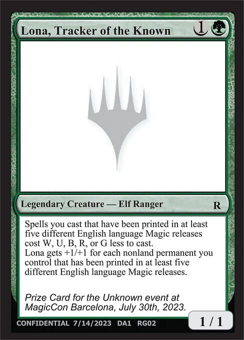 Lona, Tracker of the Known