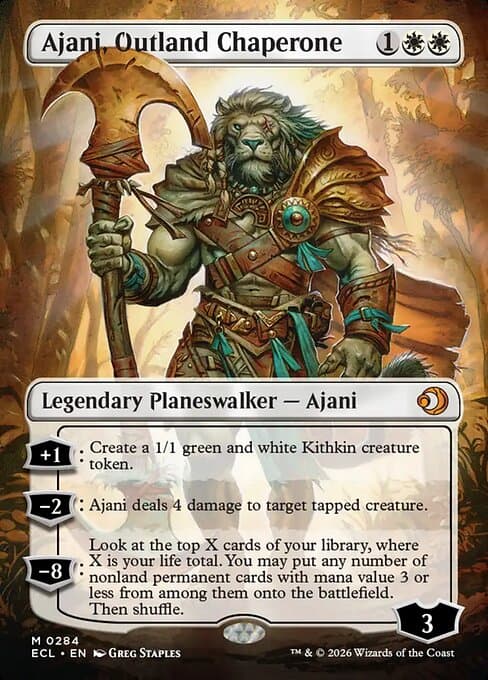 Ajani, Outland Chaperone