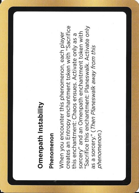 Omenpath Instability