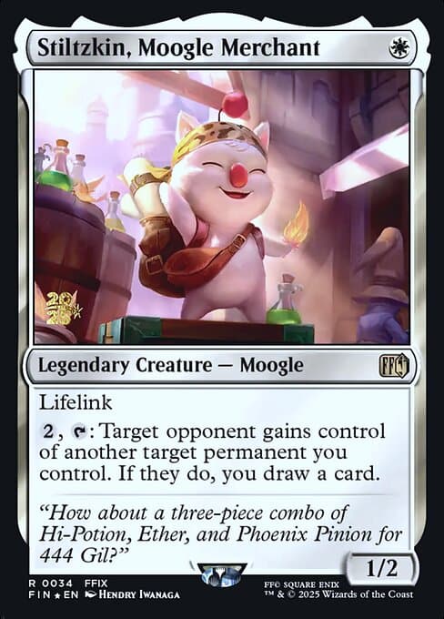 Stiltzkin, Moogle Merchant